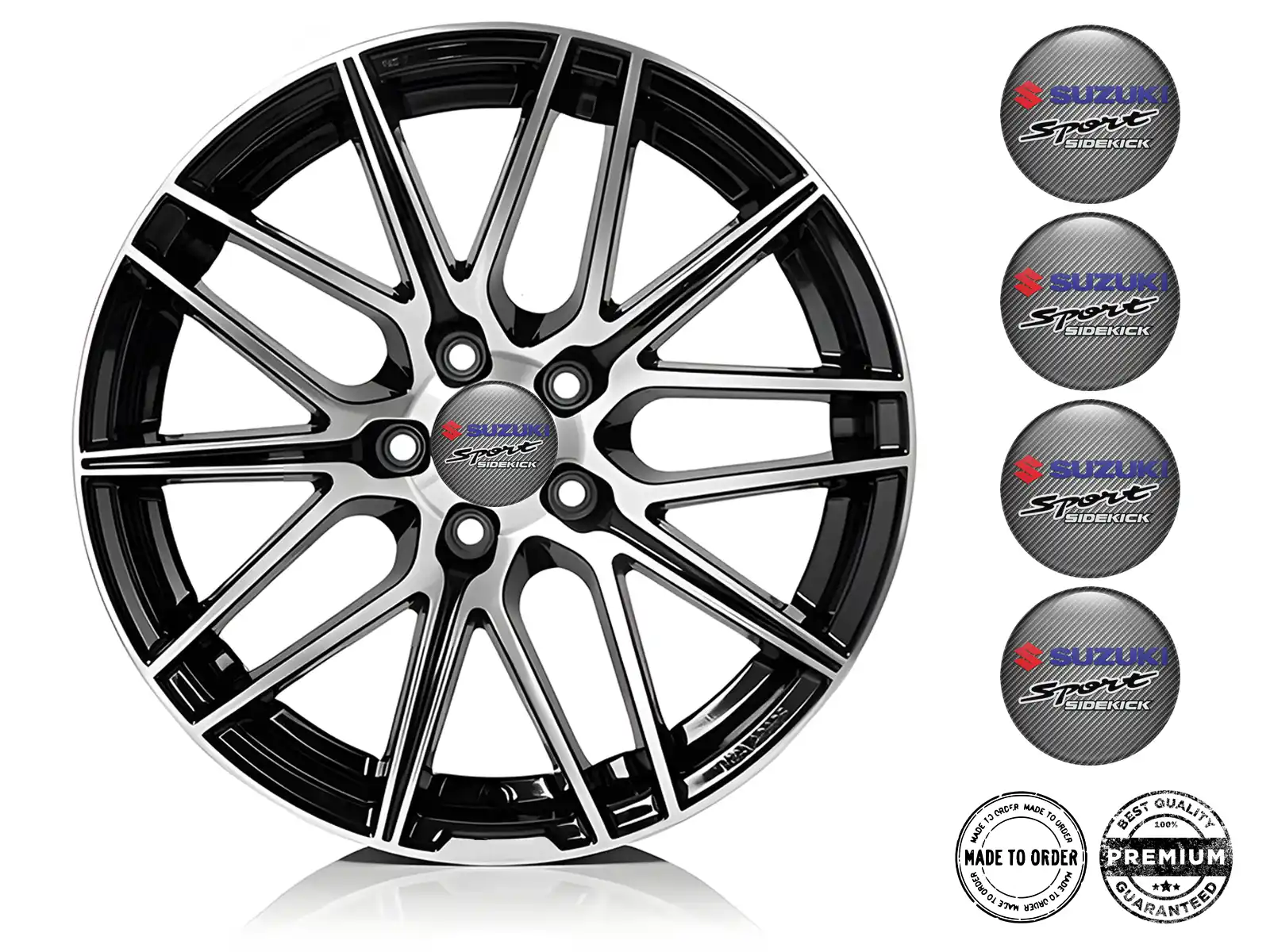 Suzuki Design Adesivi Coprimozzo Resina Etichette